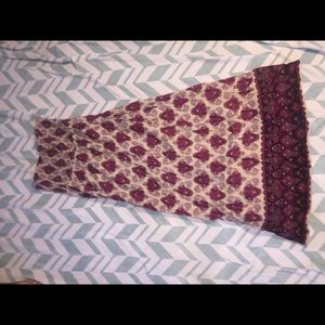 patterned maxi dress or swimsuit cover up